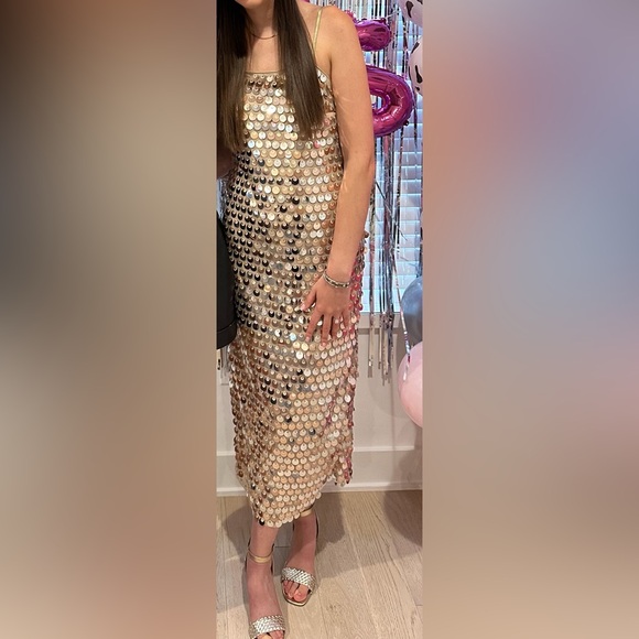 NEW NWOT Glamorous Sequin Maxi Dress - Picture 10 of 11